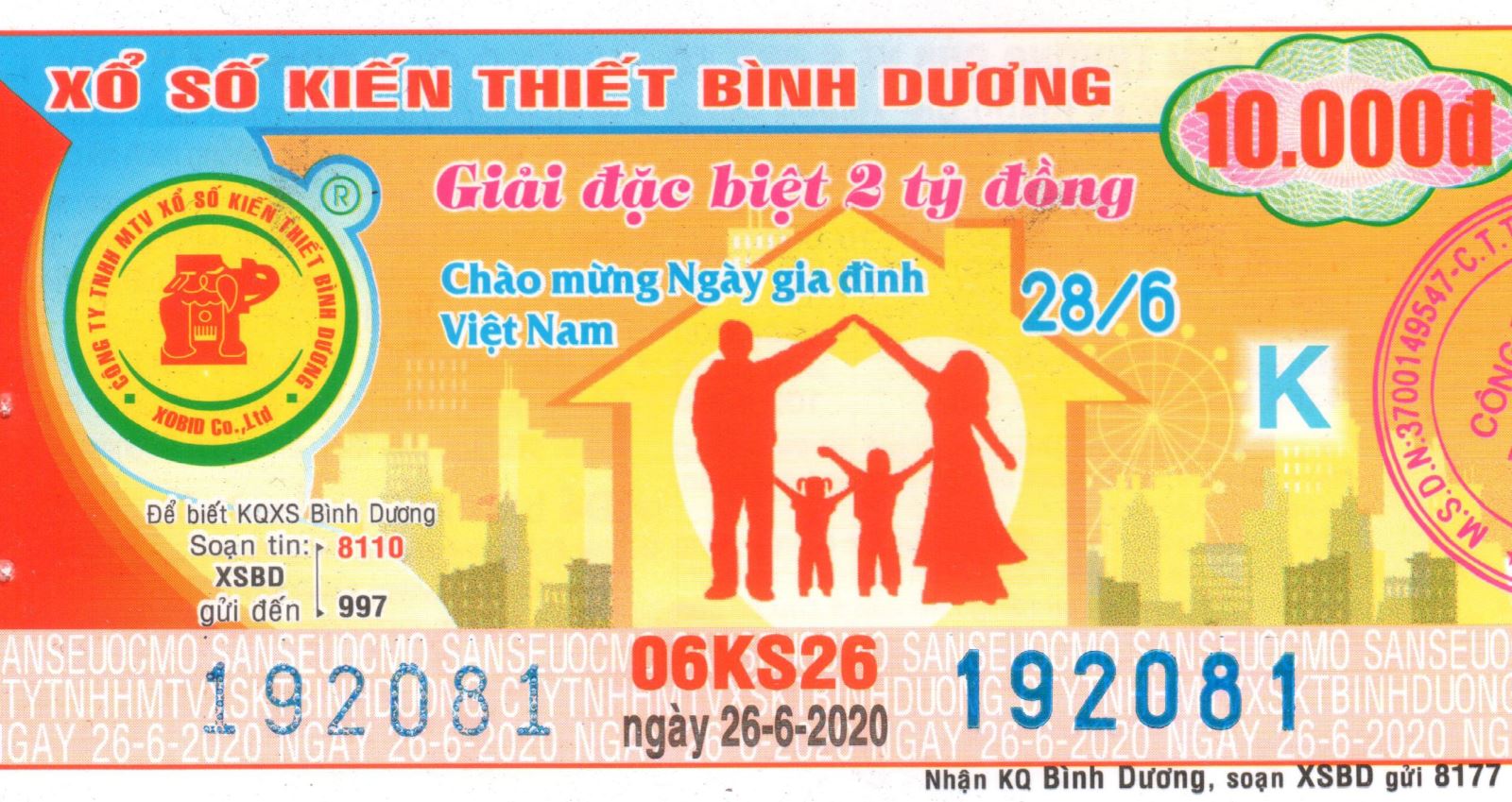 Xổ số Bình Dương. XSBD. Kết quả xổ số Bình Dương. XSBD hôm nay. XSBD 26